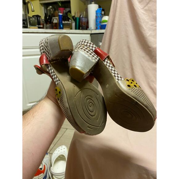 L’Artiste Spring Step JIVE Heels Sandals Women’s Size 40 Brown Leather - Picture 2 of 5